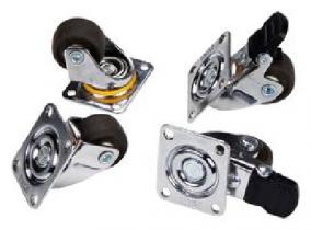 Casters, set of 4 (2 locking, 2 standard casters)